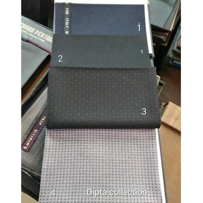 kain wool super 270's jet_black tuxedo murah