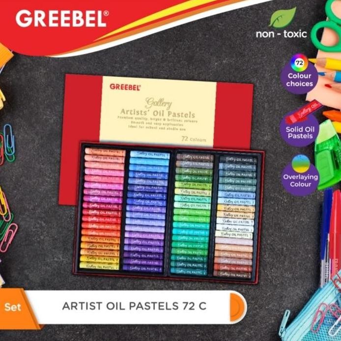 

ready Greebel Premium Artist Oil Pastels 72 Warna