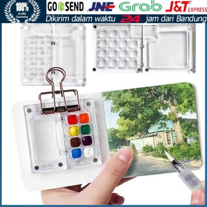

ready Palette Mini Akrilik for Watercolor / Portable Palette / Mini Watercolor Palette Acrylic Palet Lukis