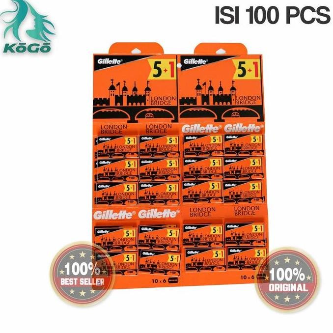 PISAU SILET RAZOR LONDON BRIDGE BARBER PANGKAS SALON ISI 100 PCS SILET murah