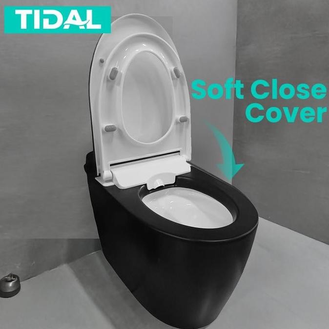 Murah Tidal Toilet / Kloset Duduk Soft Close Tidal Td152 Black
