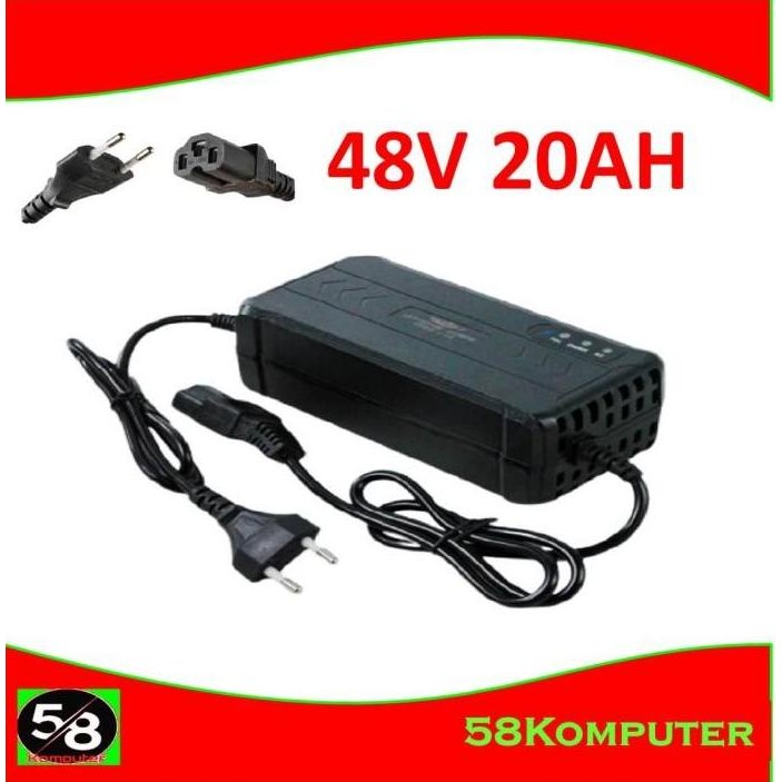 Charger Sepeda Listrik Exotic Uwinfly Pacific Viar Selis 48V 20 Ah Universal Adaptor Charger Sepeda 