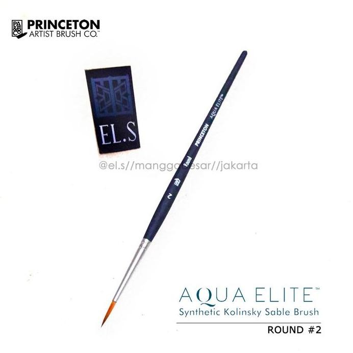 

ready Princeton Aqua Elite Brush Round 2 (Kuas Lukis)