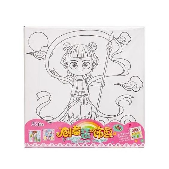 

ready Canvas Painting By Number For Kids 30x30 cm