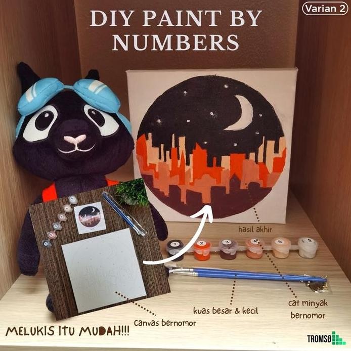 

ready Tromso DIY Paint by Number KIT 20 X 20 (Painting by Number) Varian 2