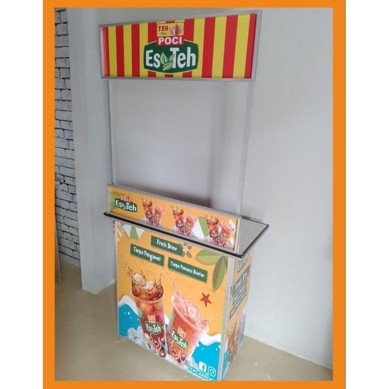 xenn teh poci booth portable mejalipat es teh tea