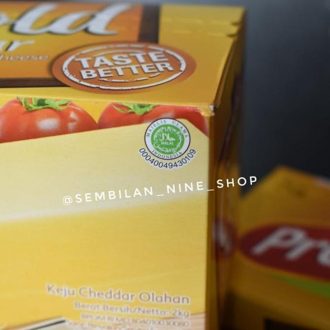 

Grosir Keju Prochiz Gold Cheddar Cheese 2 Kg Pro Chiz