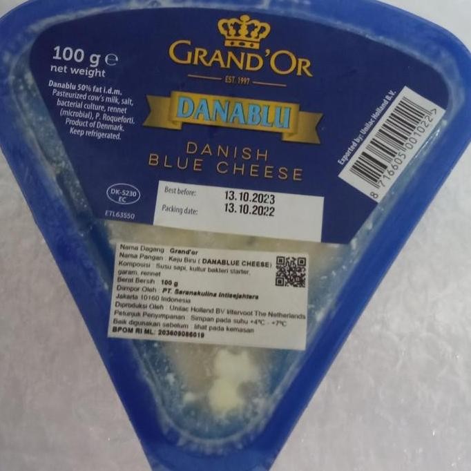 

Grosir Grand'Or/Danish Blue Cheese/100 Gr