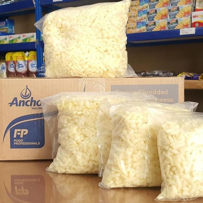 

Grosir Anchor Mozarella Shreded Repack / Keju Mozarella Anchor Parut Repack