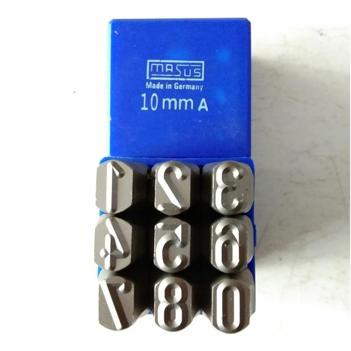 

KETOK ANGKA (0-9) UKURAN 10 MM / FIGURE STAMP PUNCH 10MM MERK MASUS