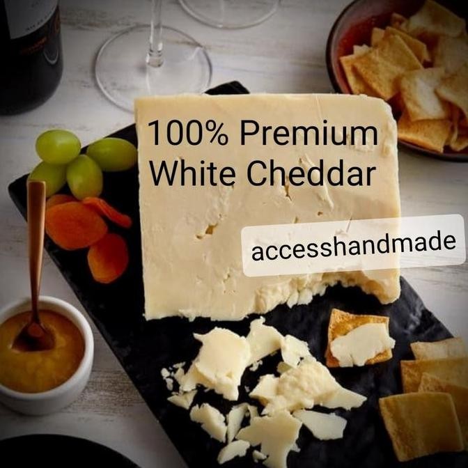 

Murah 100% White Cheddar Cheese Yellow Chedar Block Keju 200Gr 1Kg 2Kg