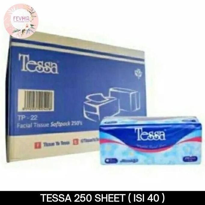Gojek/ Grab Tissue Tessa 250 Sheet Tp 22 1 Dus ( Isi 40Pc)