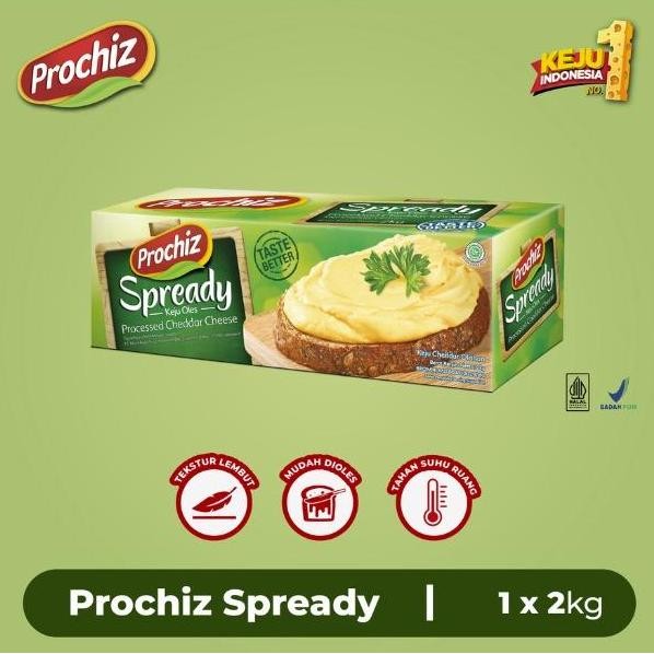 

Sale Keju Prochiz Spready 2Kg - Keju Sameday/Instant Only