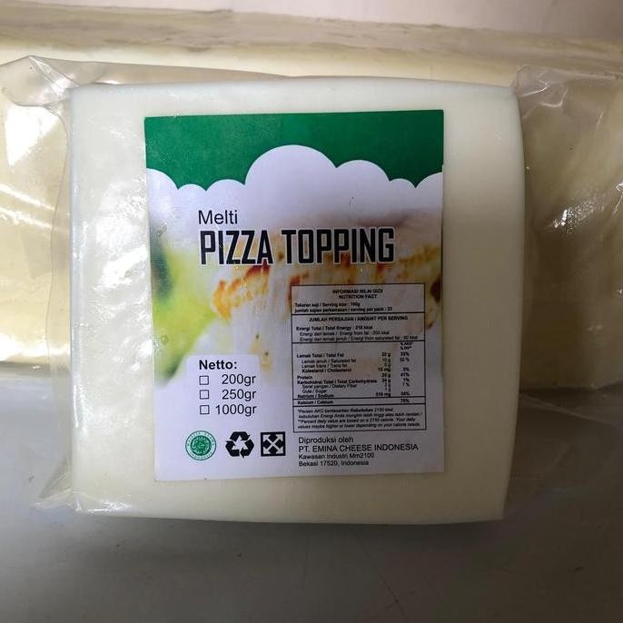 

Murah Keju Mozzarella Topping Pizza 1Kg