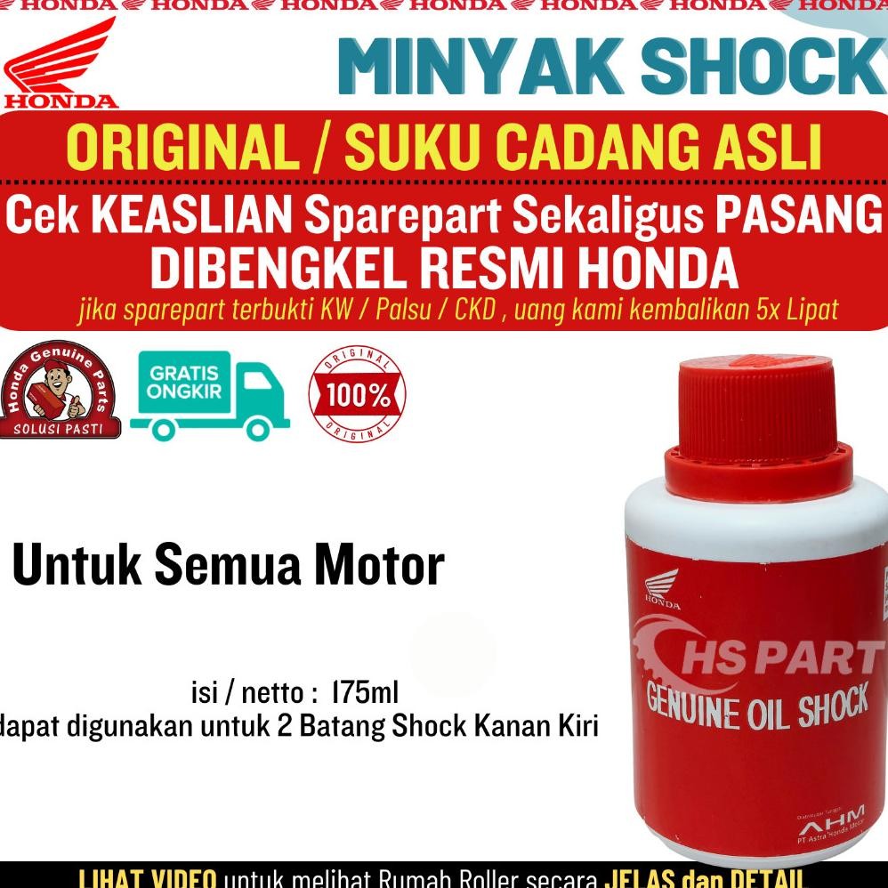 Minyak Oli Shock Depan Shockbreaker Honda AHM Original Showa Untuk Semua Motor 175ml