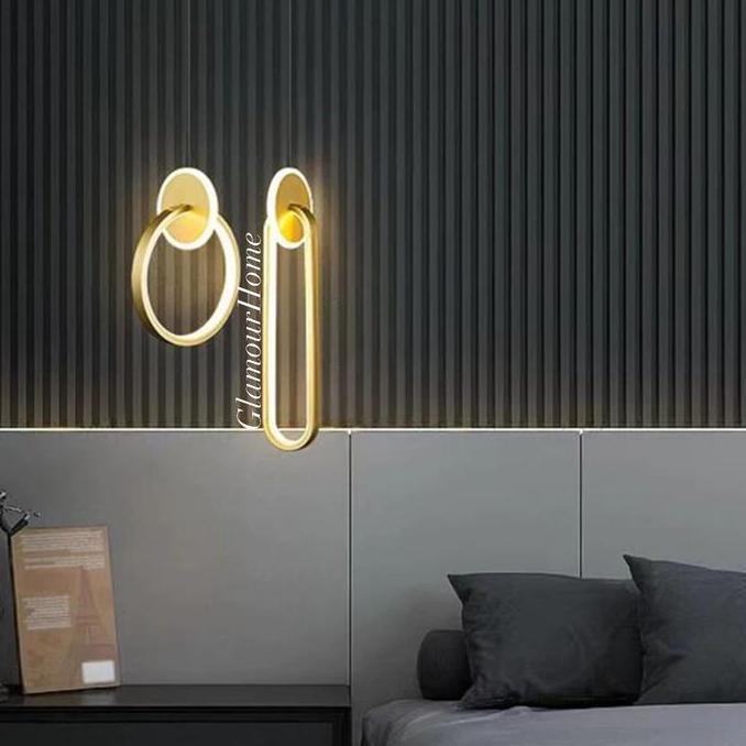 Grosir Lampu Gantung Modern Gold Sunflower Led / Lampu Gantung Kamar Tidur Pvc