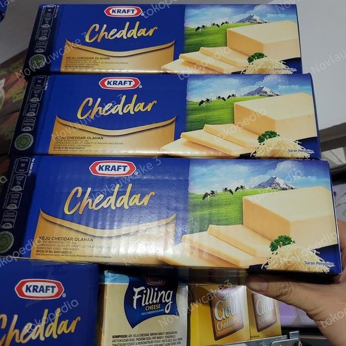 

Grosir Keju Kraft Cheddar 2Kg