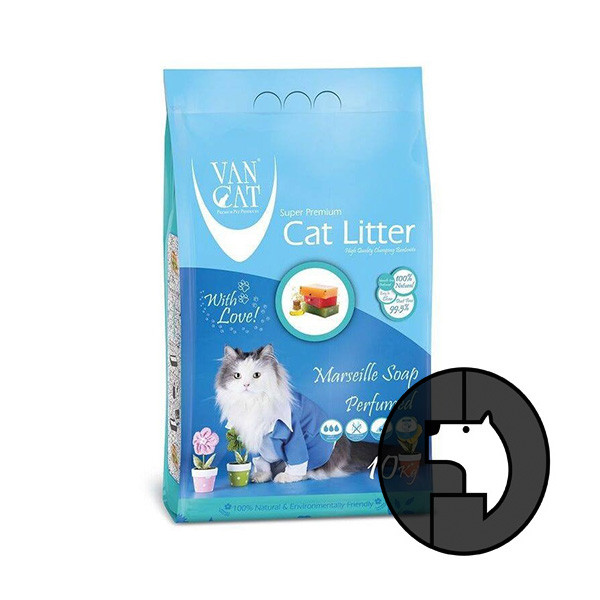 van cat 10 kg marseille soap perfumed cat litter pasir wangi