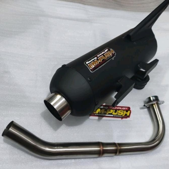 KNALPOT STANDAR RACING MIO SPORTY EMPUSH EXHAUST SUARA ADEM NGEBAS