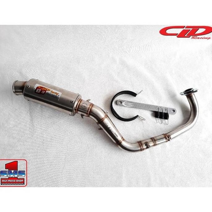 KNALPOT CLD RACING BEAT KARBU/SCOOPY/BEAT ESP/SCOOPY FI/VARIO 110 TYPE C3 OVAL C3 BULAT