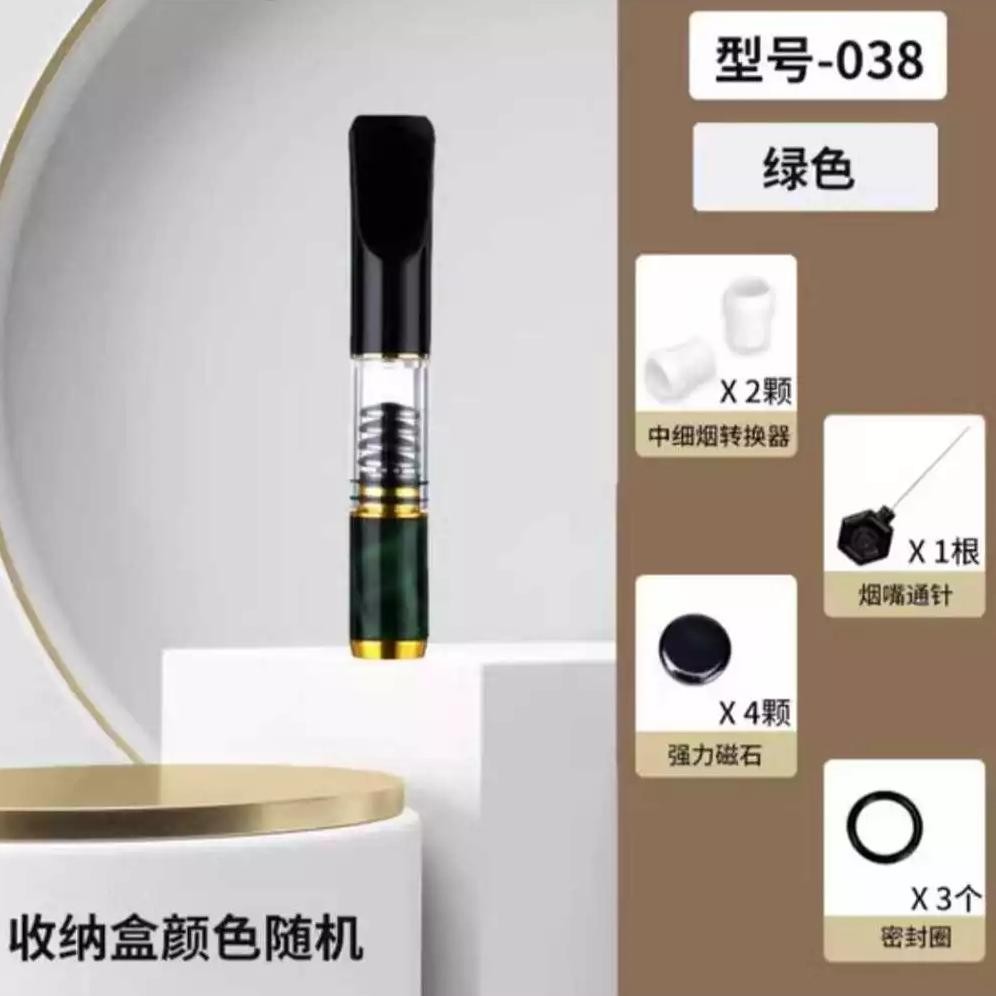 Original Filter Rokok Yj 037 Premium - Pipa Filter Tar Nikotin Rokok Asap Aman