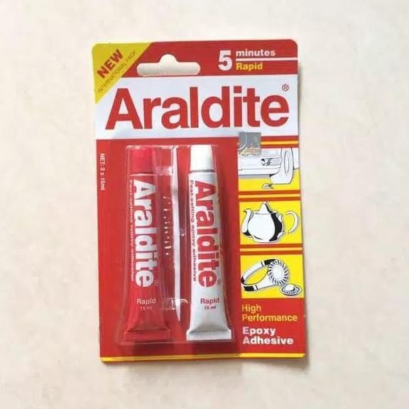 Lem Araldite Untuk Kaca Jam Tangan Keramik Batu Cincin Dll Murah RB09
