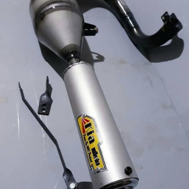 Knalpot vespa buang kiri Kia Muffler knock down