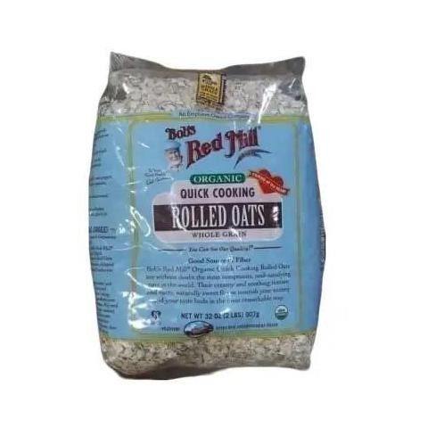 

Bobs Red Mill Organic Quick Cooking Rolled Oats Whole Grain 907Gr Food Terbaru