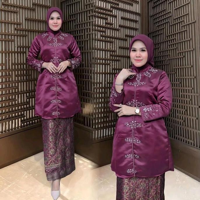 Iriana Set 2//Setelan Kebaya Saten Payet Premium//Setelan Kondangan Pesta Premium//Setelan Pesta Sat