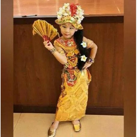 Baju adat bali anak pakaian penari Pr/Lk