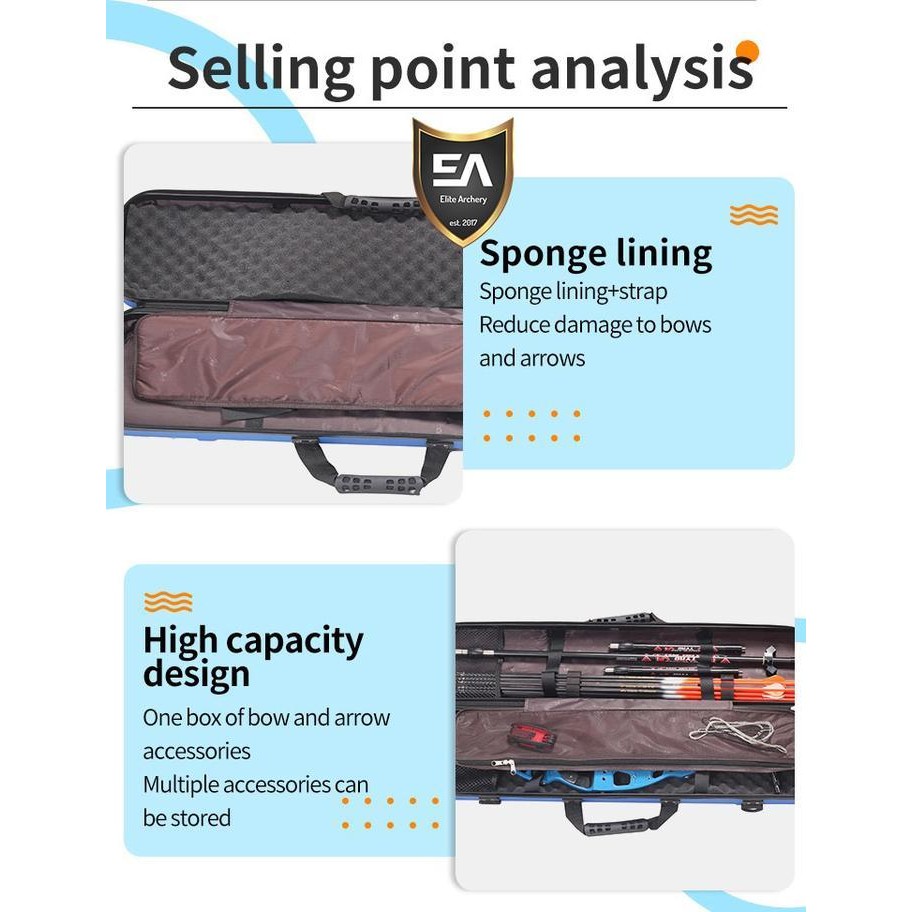 Hard Case Recurve Bow Tas Busur Panah Koper Hardcase Panahan Original Dan Terpercaya