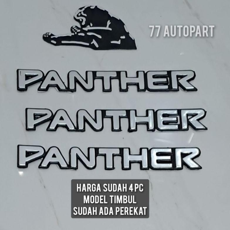 ASLI EMBLEM LOGO PANTHER LAMA SET ISI 4PCS VARIASI MOBIL DIESEL KLASIK