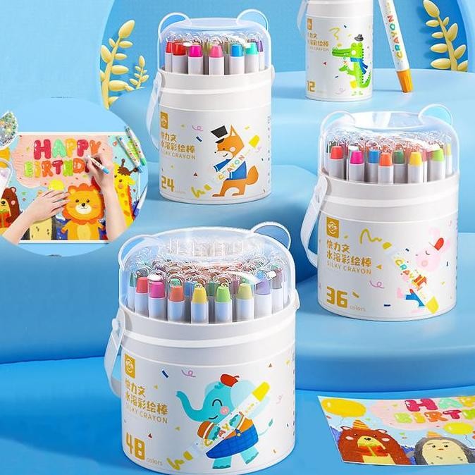 

CRAYON PUTAR WASHABLE 36/48 COLOR CRAYON FOR KIDS TIDAK BERACUN YANG DAPAT DICUCI PASTEL MINYAK TIDAK KOTOR DITANGAN KRAYON WARNA SEKOLAH TERBARU ASLI 100% ORIGINAL OFFICIAL MODERN GARANSI BRAND TERLARIS DISKON GROSIR COD TREND 2025 NEGO BAYAR DI TEMPAT
