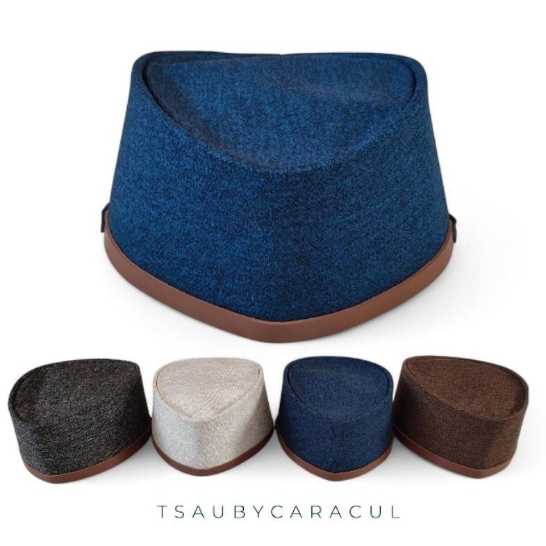 NEW Peci Songkok  | Peci Motif Koboy Unik / Peci Songkok navy | hitam | kream | Cokelat / Strip Kuli