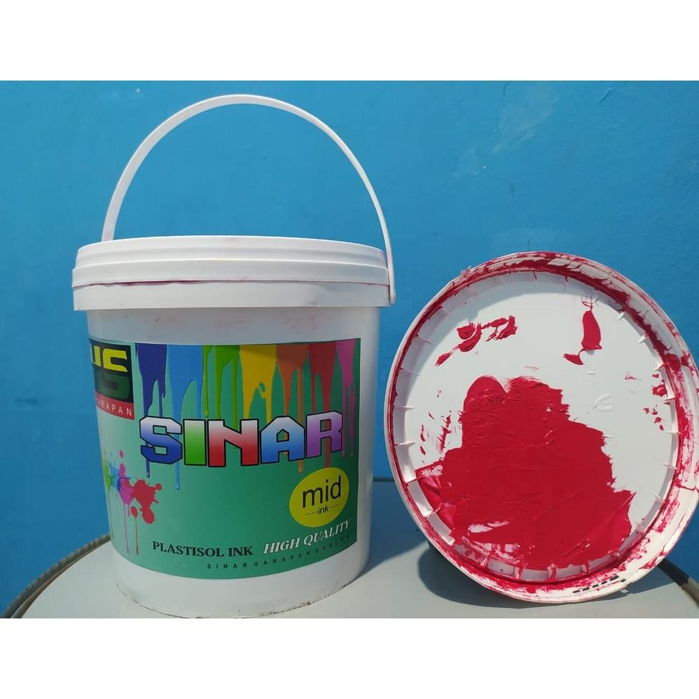 

PLASTISOL MID SINAR HARAPAN SABLON WARNA MERAH KEMASAN 5KG SV9