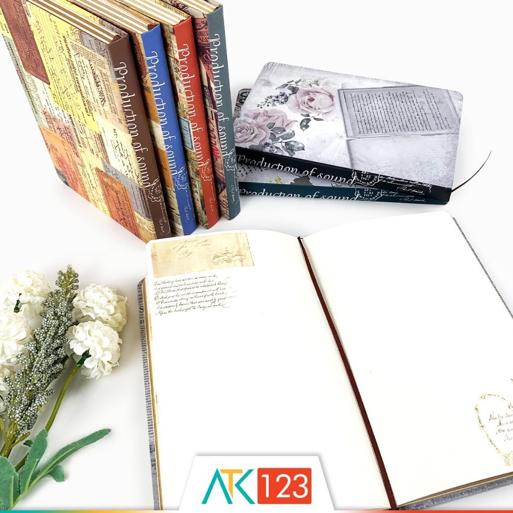

Buku Tulis / Catatan / Agenda / Jurnal / Not/ Diary / Journal Aesthetic / Esthetic / Classic / Vintage Hardcover A5 NBMR-A SV9