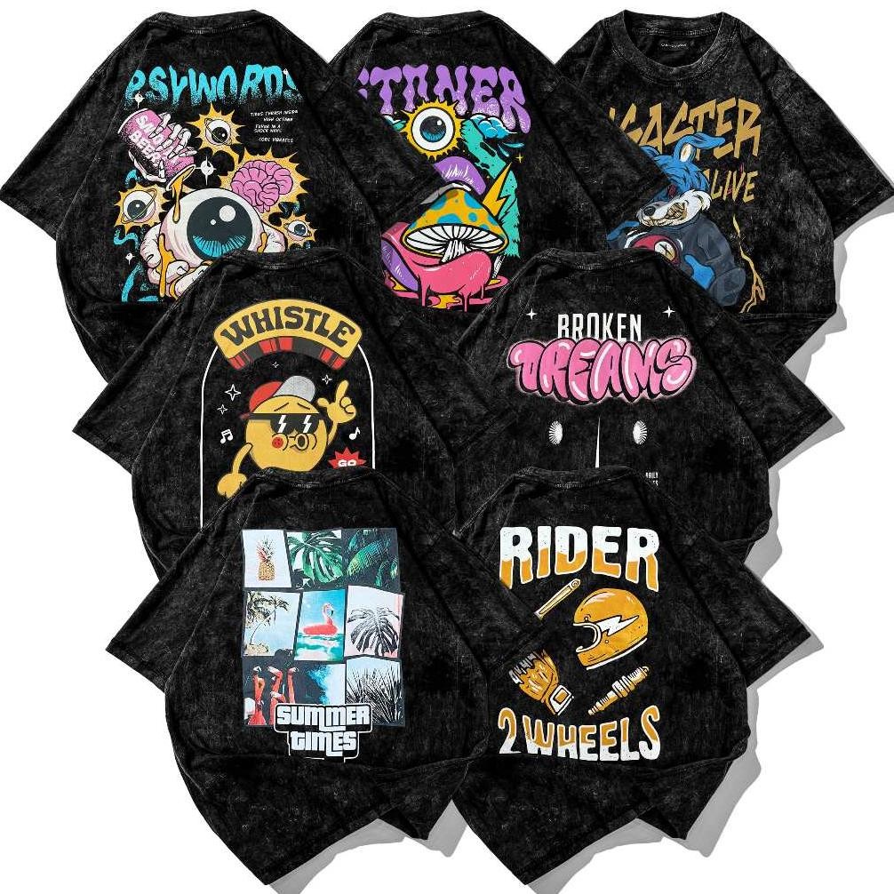 VOLUME 13 OVERSIZE T-SHIRT WASH / BAJU KAOS OVERSIZE WASH PRIA DISTRO