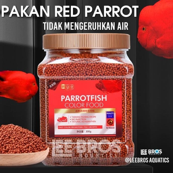 TERMURAH Pakan Red Parrot / Pelet Blood Red Parrot / Makanan Ikan Red Parrot Siap kirim