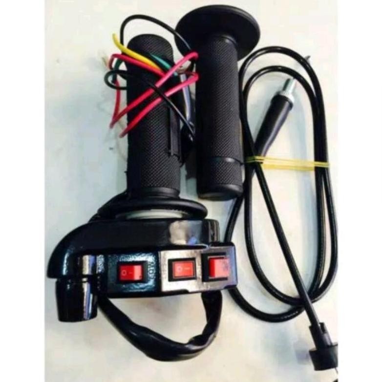 ASLI GAS SPONTAN SAKLAR 3 TOMBOL ON OFF STARTER SATRIA FU NINJA RR R RX KING UNIVERSAL