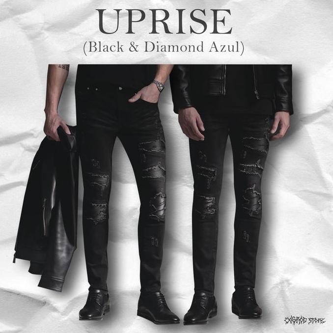 UPRISE DENIM ORIGINAL 100% - Black Panther - Dragonfly - Paisley Splash - Reptile Black & Grey daps