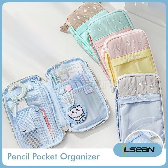 

HARGA DISC - PENCIL STATIONERY ORGANIZER MEDIUM SIZE FLUFFY SOFT POCKET CASE AESTHETIC WITH HANDLE