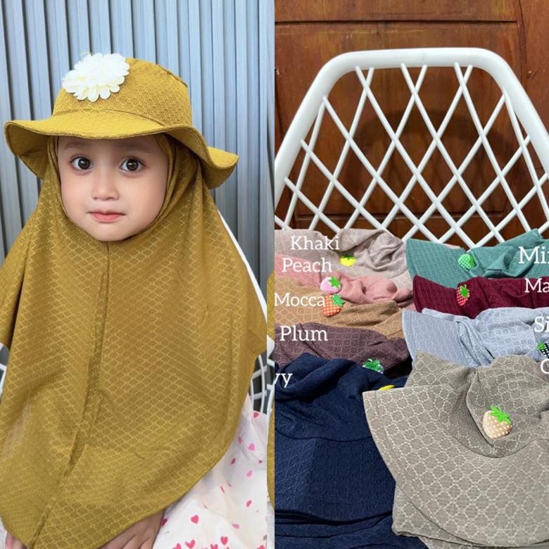 jilbab topi anak koboy jilbab topi terpisah jilbab topi anak prempuan AST