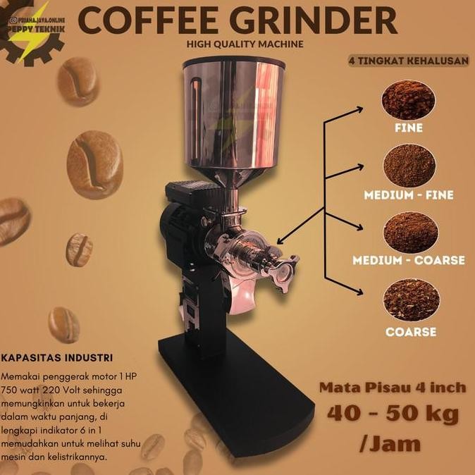 TERBARU - Mesin Giling kopi 4inch Industri 50 kg Grinder Penepung