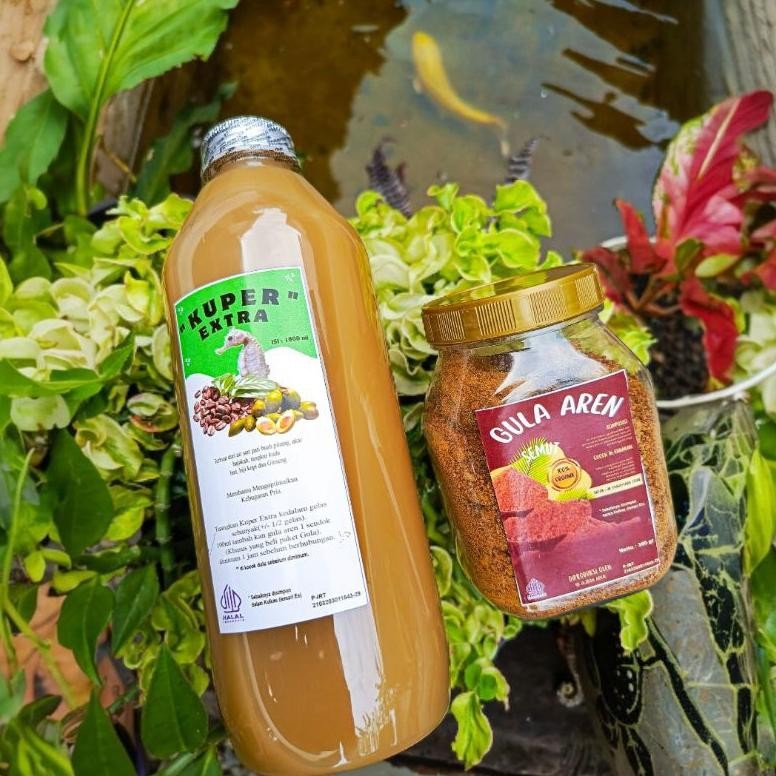 KUPER EXTRA 1000 ml + GULA AREN SEMUT JAMU KUAT HERBAL PRIA DEWASA SV9