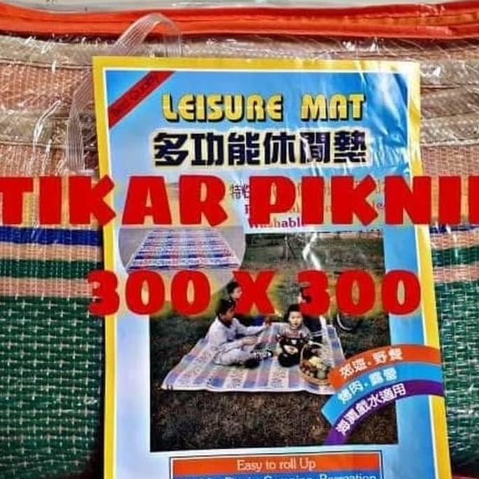 TIKAR LEISURE MAT 3x3yard anti air|TIKAR PLASTIK MURAH|TIKAR PIKNIK PLASTIK TIKAR ANYAMAN PLASTIK