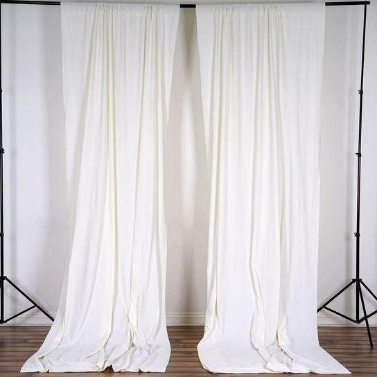 Kain Polos Putih Tulang Backdrop Background Foto Studio 3M-5M Terlaris