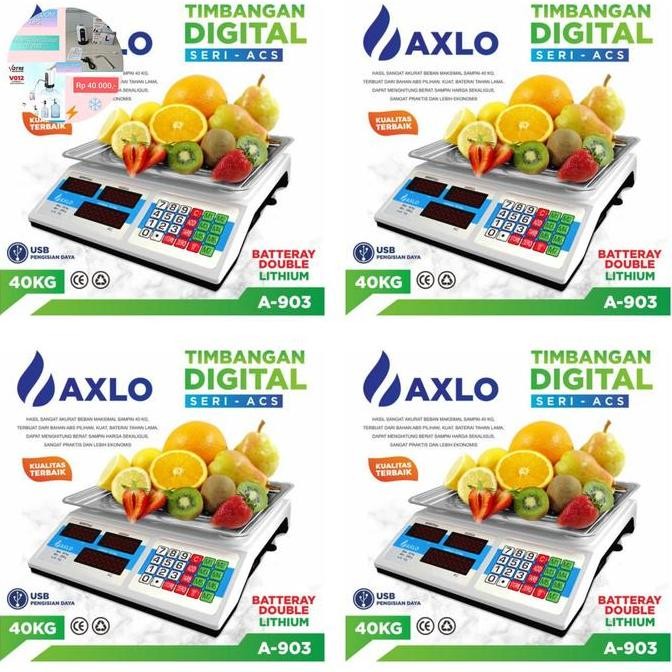 Timbangan Digital duduk 40kg Axlo / Timbangan Buah dan sayur digital Axlo