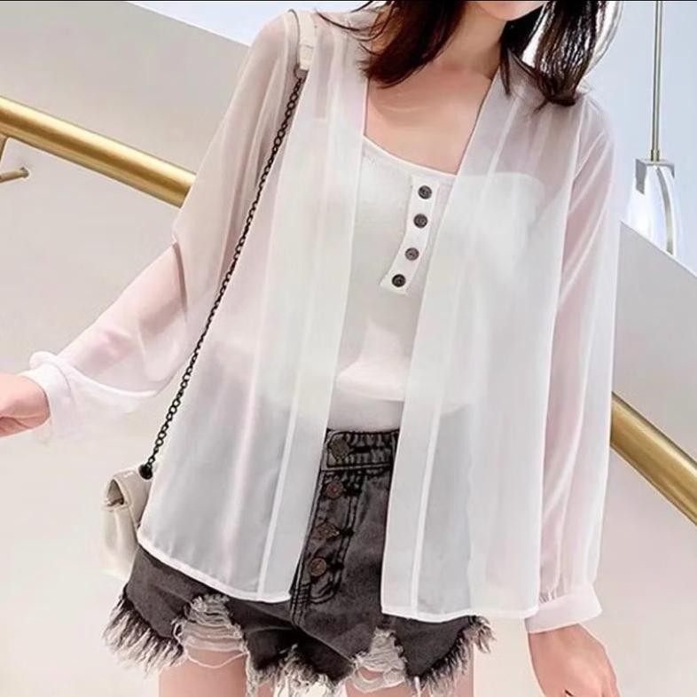 COD outer transparan chifon model korean style AST