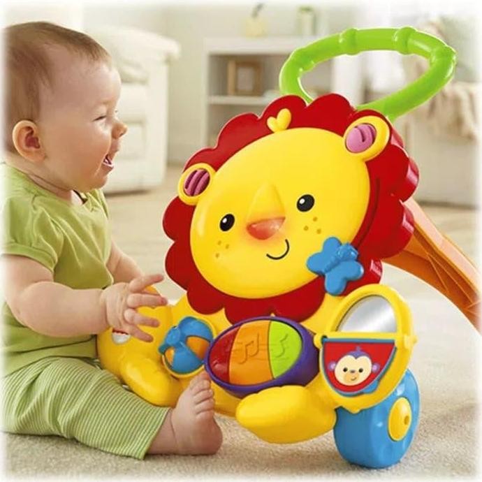 fisher price baby musical lion walker