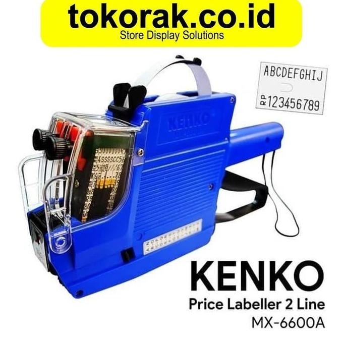 

PRICE LABELLER MX-6600A KENKO MESIN ALAT LABEL HARGA 2 BARIS
